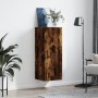 Smoked oak wall cabinet 34.5x34x90 cm by vidaXL, Sideboards - Ref: Foro24-828881, Price: 45,04 €, Discount: %