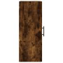 Armario de pared roble ahumado 34,5x34x90 cm de vidaXL, Aparadores - Ref: Foro24-828881, Precio: 45,04 €, Descuento: %