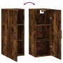 Armario de pared roble ahumado 34,5x34x90 cm de vidaXL, Aparadores - Ref: Foro24-828881, Precio: 45,04 €, Descuento: %