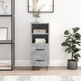 Gray concrete plywood sideboard 34.5x34x90 cm by vidaXL, Sideboards - Ref: Foro24-828664, Price: 59,54 €, Discount: %