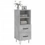 Gray concrete plywood sideboard 34.5x34x90 cm by vidaXL, Sideboards - Ref: Foro24-828664, Price: 59,54 €, Discount: %