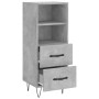 Gray concrete plywood sideboard 34.5x34x90 cm by vidaXL, Sideboards - Ref: Foro24-828664, Price: 59,54 €, Discount: %