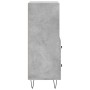 Gray concrete plywood sideboard 34.5x34x90 cm by vidaXL, Sideboards - Ref: Foro24-828664, Price: 59,54 €, Discount: %