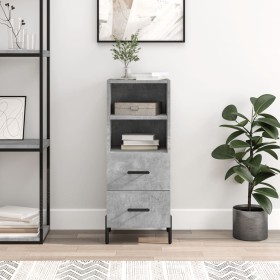 Concrete gray plywood sideboard 34.5x34x90 cm by vidaXL, Sideboards - Ref: Foro24-828680, Price: 68,99 €, Discount: %