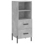 Aparador de madera contrachapada gris hormigón 34,5x34x90 cm de vidaXL, Aparadores - Ref: Foro24-828680, Precio: 68,99 €, Des...