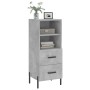 Aparador de madera contrachapada gris hormigón 34,5x34x90 cm de vidaXL, Aparadores - Ref: Foro24-828680, Precio: 68,99 €, Des...