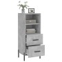 Aparador de madera contrachapada gris hormigón 34,5x34x90 cm de vidaXL, Aparadores - Ref: Foro24-828680, Precio: 68,99 €, Des...