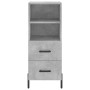 Concrete gray plywood sideboard 34.5x34x90 cm by vidaXL, Sideboards - Ref: Foro24-828680, Price: 68,56 €, Discount: %