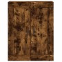 Smoked oak engineered wood wall cabinet 69.5x34x90 cm by vidaXL, Sideboards - Ref: Foro24-830385, Price: 48,46 €, Discount: %