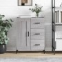 Sonoma-graues Sideboard aus Holzwerkstoff, 69,5 x 34 x 90 cm von vidaXL, Sideboards - Ref: Foro24-830274, Preis: 75,89 €, Rab...