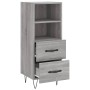 Aparador madera de ingeniería gris Sonoma 34,5x34x90 cm de vidaXL, Aparadores - Ref: Foro24-828666, Precio: 61,31 €, Descuent...