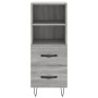 Engineered wood gray Sonoma sideboard 34.5x34x90 cm by vidaXL, Sideboards - Ref: Foro24-828666, Price: 61,31 €, Discount: %