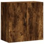 Armario de pared madera de ingeniería roble ahumado 60x31x60 cm de vidaXL, Taquillas y armarios de almacenamiento - Ref: Foro...