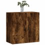 Smoked oak engineered wood wall cabinet 60x31x60 cm by vidaXL, Lockers and storage cabinets - Ref: Foro24-829985, Price: 56,5...