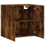 Smoked oak engineered wood wall cabinet 60x31x60 cm by vidaXL, Lockers and storage cabinets - Ref: Foro24-829985, Price: 56,5...