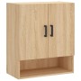 Sonoma oak engineered wood wall cabinet 60x31x70 cm by vidaXL, Lockers and storage cabinets - Ref: Foro24-829911, Price: 55,6...