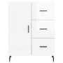 Hochglanzweißes Sperrholz-Sideboard 69,5 x 34 x 90 cm von vidaXL, Sideboards - Ref: Foro24-830278, Preis: 76,65 €, Rabatt: %