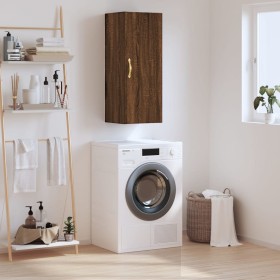 Oak brown wall cabinet 34.5x34x90 cm by vidaXL, Sideboards - Ref: Foro24-828843, Price: 45,99 €, Discount: %