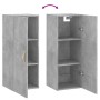 Concrete gray wall cabinet 34.5x34x90 cm by vidaXL, Sideboards - Ref: Foro24-828840, Price: 44,42 €, Discount: %