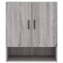 Sonoma Grauer Wandschrank aus Holzwerkstoff 60x31x70 cm von vidaXL, Schließfächer und Lagerschränke - Ref: Foro24-829930, Pre...