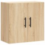 Sonoma oak engineered wood wall cabinet 60x31x60 cm by vidaXL, Lockers and storage cabinets - Ref: Foro24-829991, Price: 55,9...