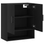 Black engineered wood wall cabinet 60x31x70 cm by vidaXL, Lockers and storage cabinets - Ref: Foro24-829917, Price: 64,99 €, ...