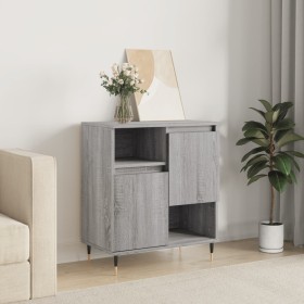 Sonoma gray plywood sideboard 60x35x70 cm by vidaXL, Sideboards - Ref: Foro24-831186, Price: 73,99 €, Discount: %