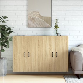 Wandschränke, 2 Stück, Holzwerkstoff, Sonoma-Eiche von vidaXL, Sideboards - Ref: Foro24-3197883, Preis: 163,99 €, Rabatt: %