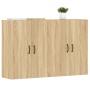 Armarios de pared 2 uds madera de ingeniería roble Sonoma de vidaXL, Aparadores - Ref: Foro24-3197883, Precio: 167,52 €, Desc...