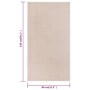 Alfombra de pelo corto beige oscuro 80x150 cm de vidaXL, Alfombras - Ref: Foro24-340337, Precio: 30,99 €, Descuento: %