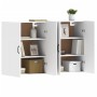 Armarios de pared 2 uds madera de ingeniería blanco de vidaXL, Aparadores - Ref: Foro24-3197881, Precio: 196,44 €, Descuento: %