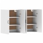 Armarios de pared 2 uds madera de ingeniería blanco de vidaXL, Aparadores - Ref: Foro24-3197881, Precio: 196,44 €, Descuento: %