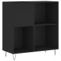 Mueble para discos madera contrachapada negro 84,5x38x89 cm de vidaXL, Almacenamiento para CD y DVD - Ref: Foro24-831773, Pre...