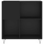 Mueble para discos madera contrachapada negro 84,5x38x89 cm de vidaXL, Almacenamiento para CD y DVD - Ref: Foro24-831773, Pre...