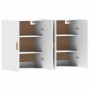 Armarios de pared 2 uds madera de ingeniería blanco de vidaXL, Aparadores - Ref: Foro24-3197873, Precio: 168,48 €, Descuento: %