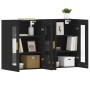 Wall cabinets 2 pcs black engineered wood by vidaXL, Sideboards - Ref: Foro24-3197898, Price: 160,53 €, Discount: %