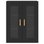 Armarios de pared 2 uds madera de ingeniería negro de vidaXL, Aparadores - Ref: Foro24-3197898, Precio: 158,12 €, Descuento: %