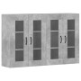 Armarios de pared 2 uds madera de ingeniería gris hormigón de vidaXL, Aparadores - Ref: Foro24-3197908, Precio: 161,76 €, Des...