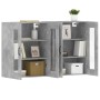 Wall cabinets 2 pcs concrete gray engineered wood by vidaXL, Sideboards - Ref: Foro24-3197908, Price: 161,76 €, Discount: %