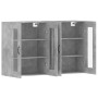 Armarios de pared 2 uds madera de ingeniería gris hormigón de vidaXL, Aparadores - Ref: Foro24-3197908, Precio: 161,76 €, Des...