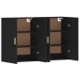 Armarios de pared 2 uds madera de ingeniería negro de vidaXL, Aparadores - Ref: Foro24-3197874, Precio: 152,88 €, Descuento: %