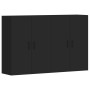 Armarios de pared 2 uds madera de ingeniería negro de vidaXL, Aparadores - Ref: Foro24-3197882, Precio: 140,11 €, Descuento: %