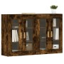 Wall cabinets 2 pcs engineered wood smoked oak by vidaXL, Sideboards - Ref: Foro24-3197902, Price: 174,99 €, Discount: %