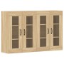 Armarios de pared 2 uds madera de ingeniería roble Sonoma de vidaXL, Aparadores - Ref: Foro24-3197907, Precio: 158,72 €, Desc...