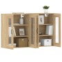 Wall cabinets 2 units engineered wood Sonoma oak by vidaXL, Sideboards - Ref: Foro24-3197907, Price: 151,98 €, Discount: %