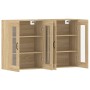 Wall cabinets 2 units engineered wood Sonoma oak by vidaXL, Sideboards - Ref: Foro24-3197907, Price: 151,98 €, Discount: %