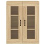 Armarios de pared 2 uds madera de ingeniería roble Sonoma de vidaXL, Aparadores - Ref: Foro24-3197907, Precio: 158,72 €, Desc...