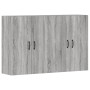 Armarios de pared 2 uds madera de ingeniería gris Sonoma de vidaXL, Aparadores - Ref: Foro24-3197887, Precio: 160,68 €, Descu...