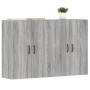 Armarios de pared 2 uds madera de ingeniería gris Sonoma de vidaXL, Aparadores - Ref: Foro24-3197887, Precio: 160,68 €, Descu...