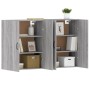 Armarios de pared 2 uds madera de ingeniería gris Sonoma de vidaXL, Aparadores - Ref: Foro24-3197887, Precio: 160,68 €, Descu...